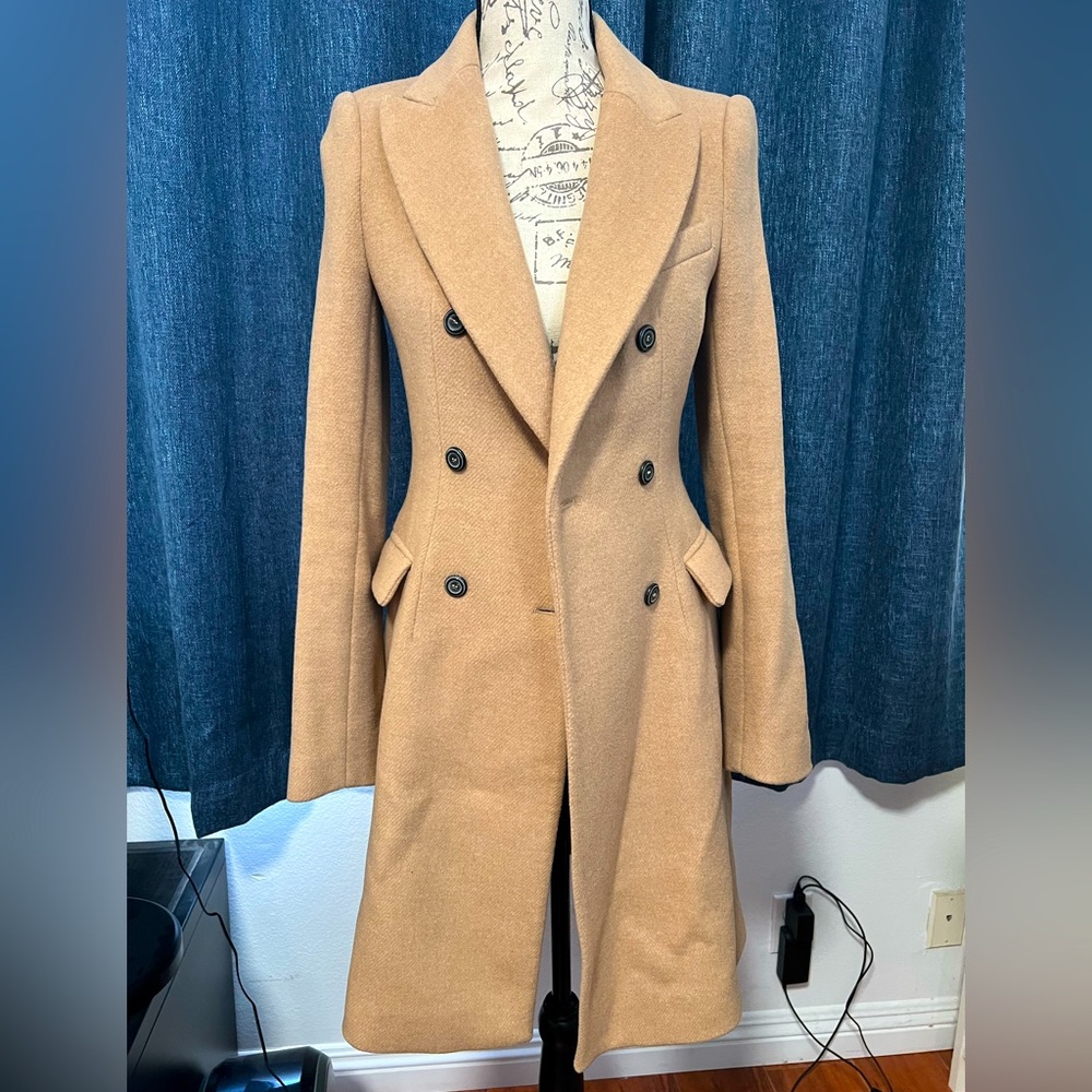 Zara camel jacket coat XS